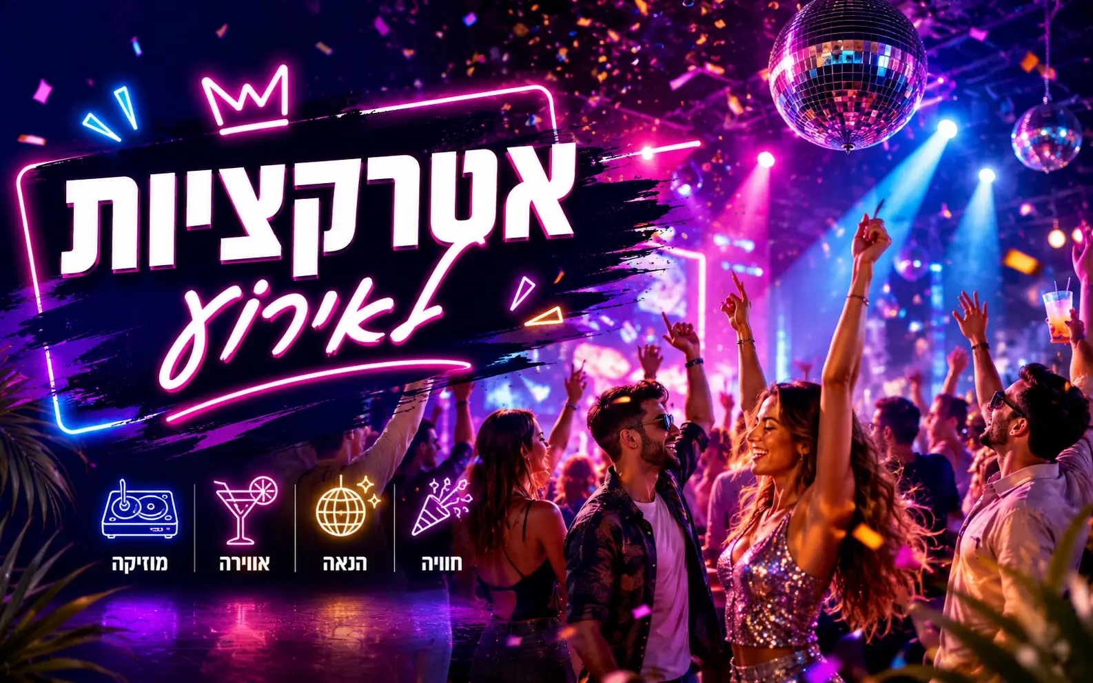אטרקציות באירוע פרטי או עסקי