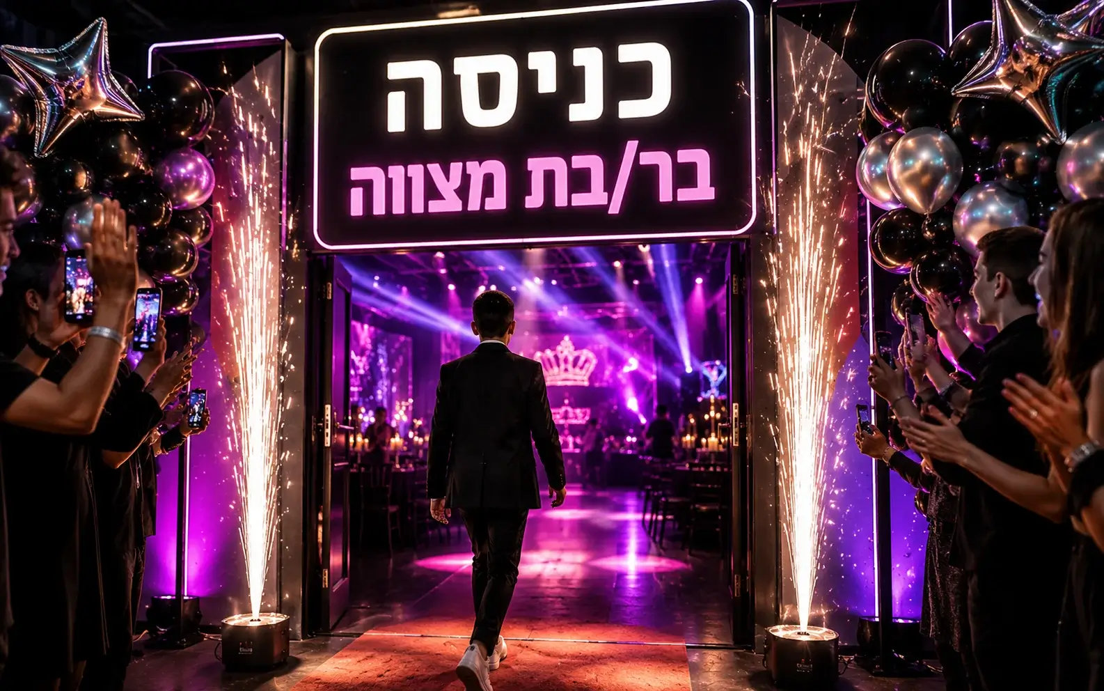 כניסה מרגשת לבר מצווה או בת מצווה
