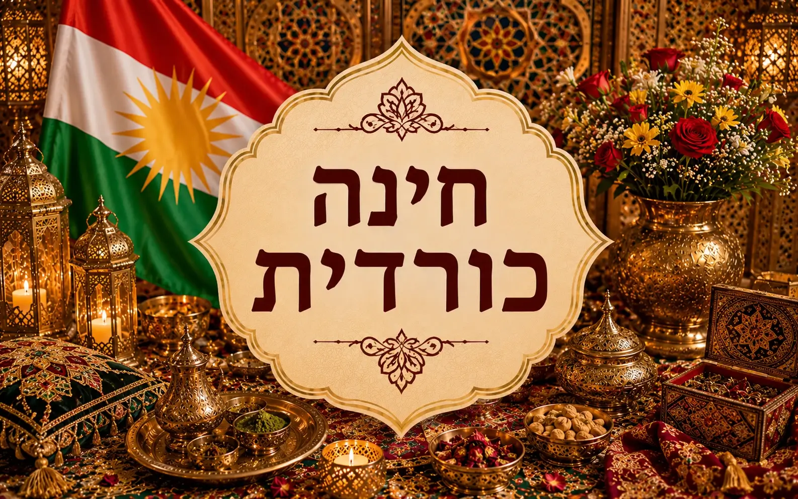 חגיגה משפחתית ברחבת חינה כורדית