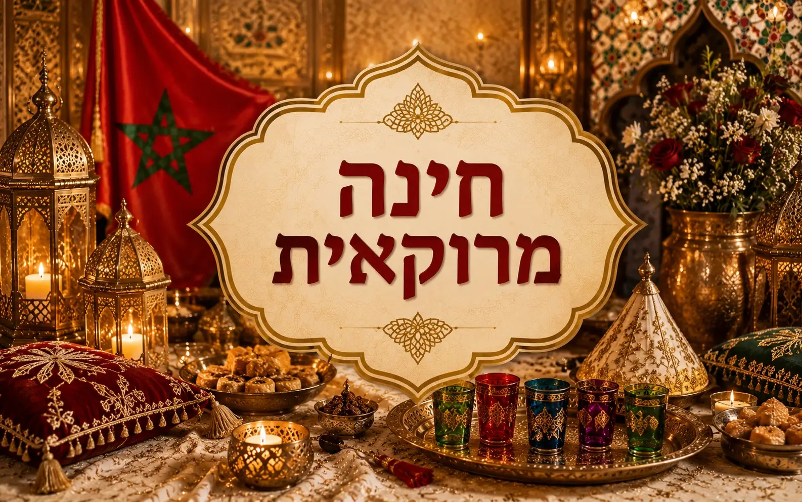 רחבה שמחה באירוע חינה מרוקאית