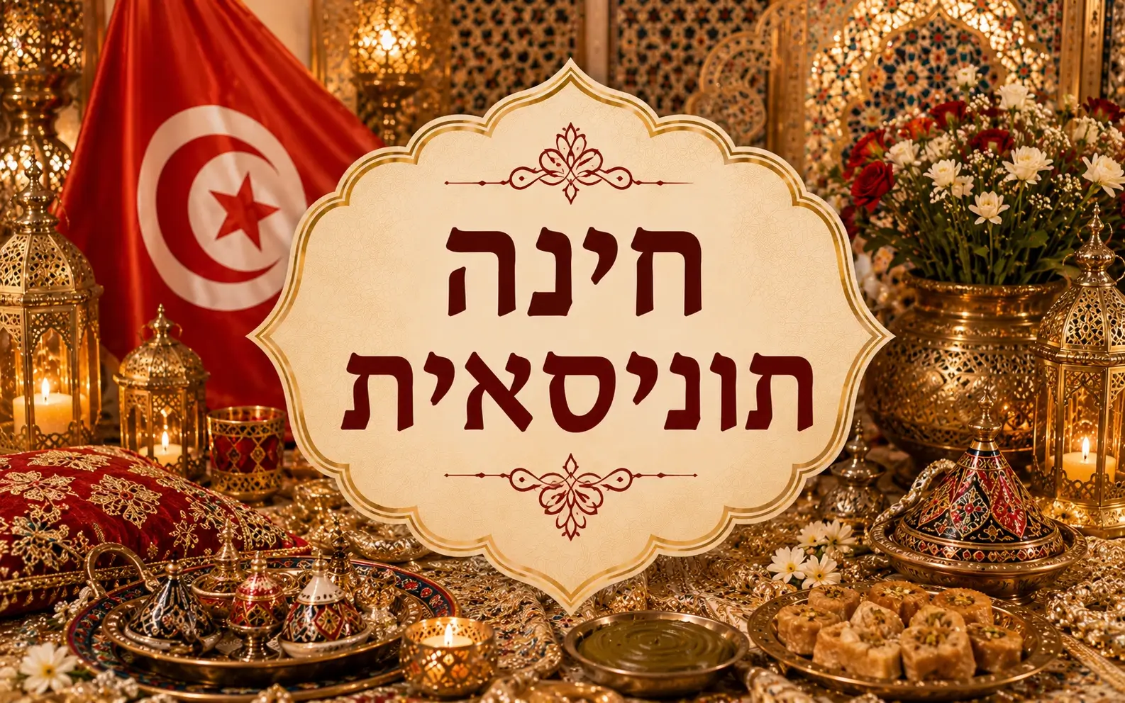 מוזיקה ורחבה באירוע חינה תוניסאית