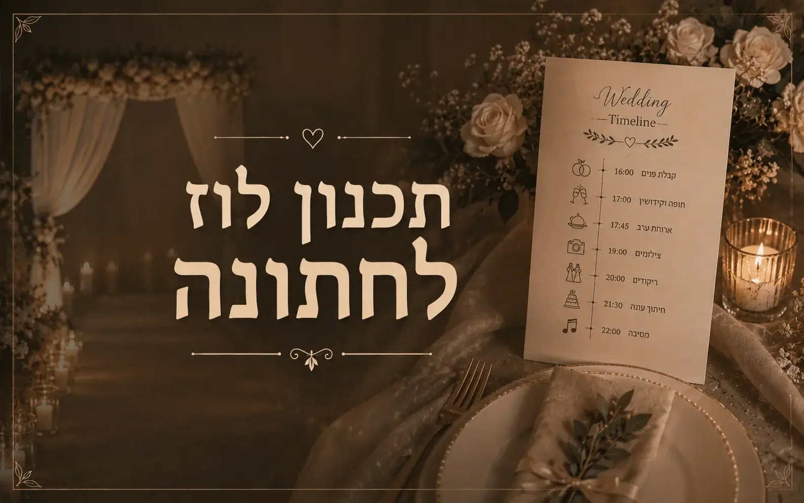 תכנון לוח זמנים מוזיקלי לחתונה
